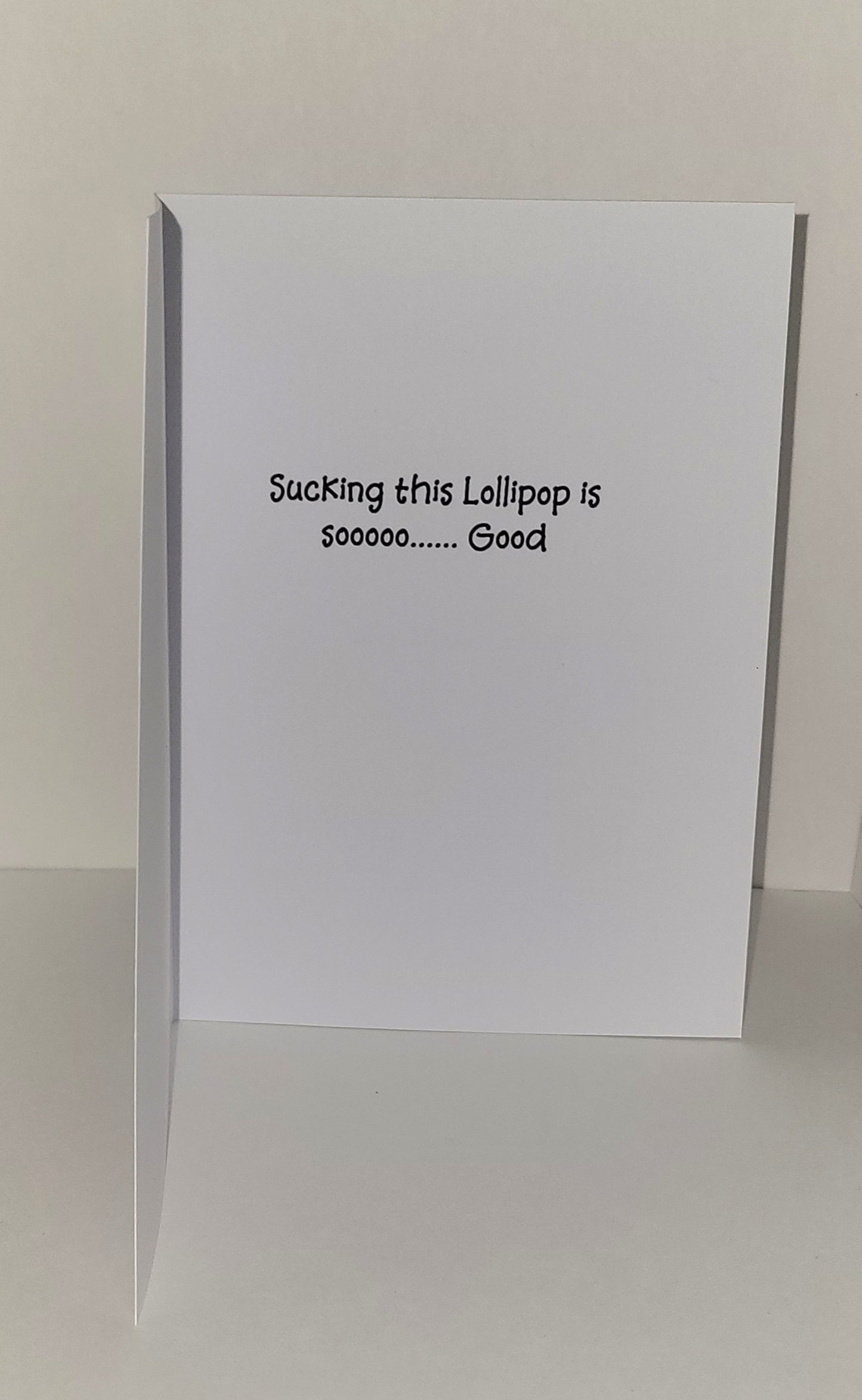 Lollipop Naughty Birthday Card