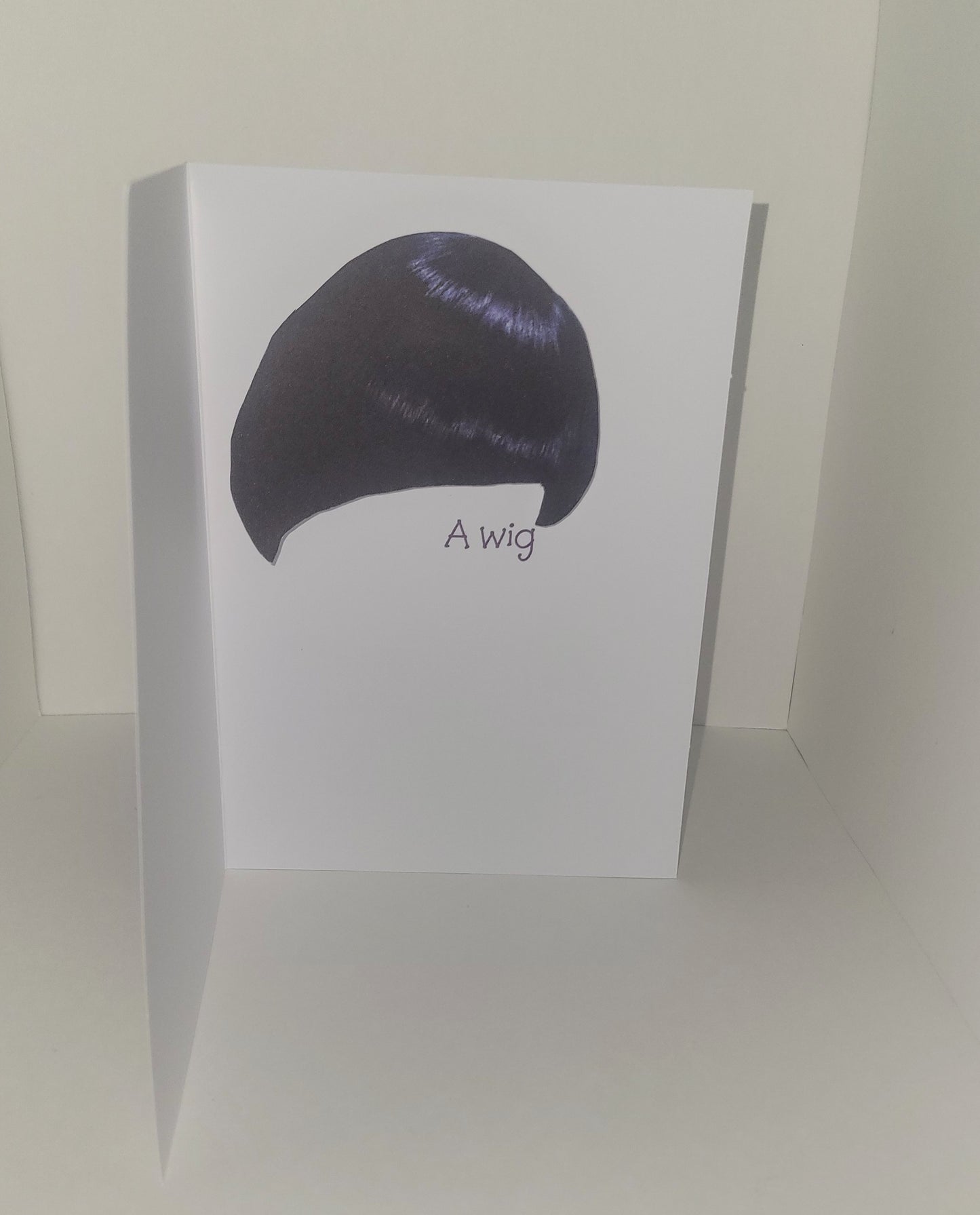 Happy Birthday, Humor Wig Card