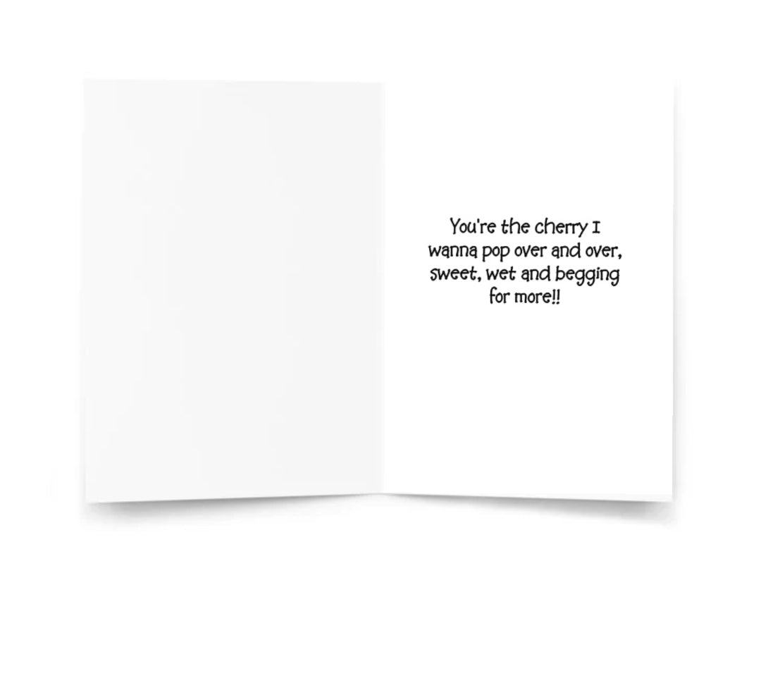 Cherry Naughty Card