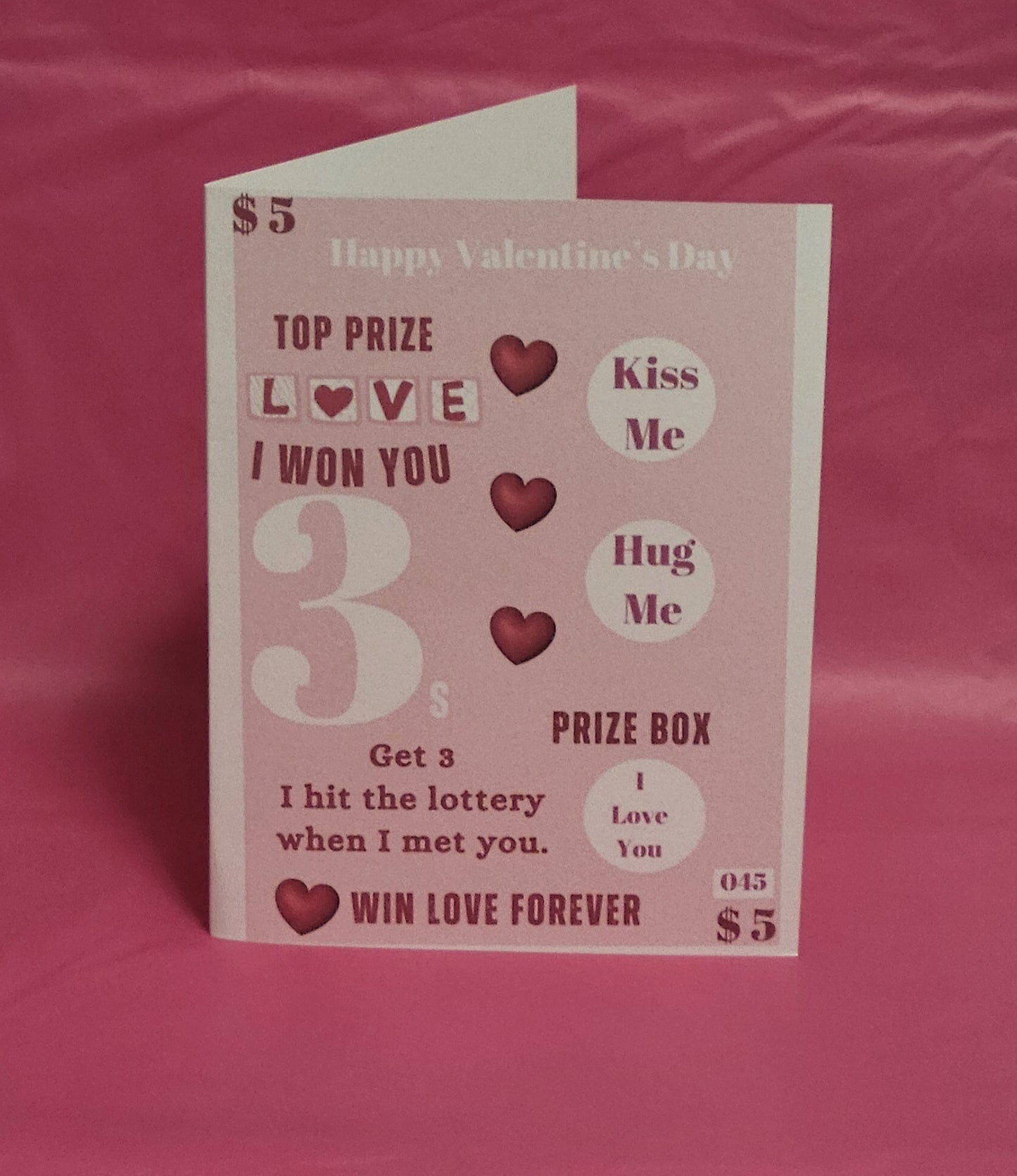 Scratch Off Valentine's Day Greeting Card