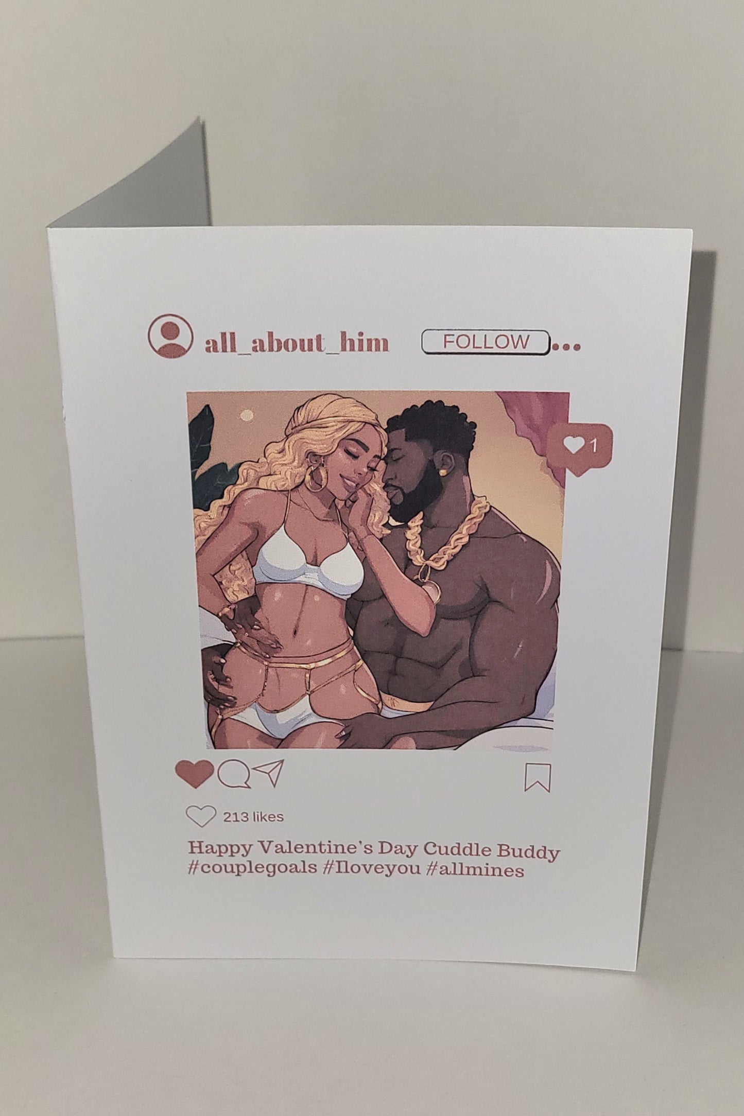 Cuddle Buddy Instagram Post Card