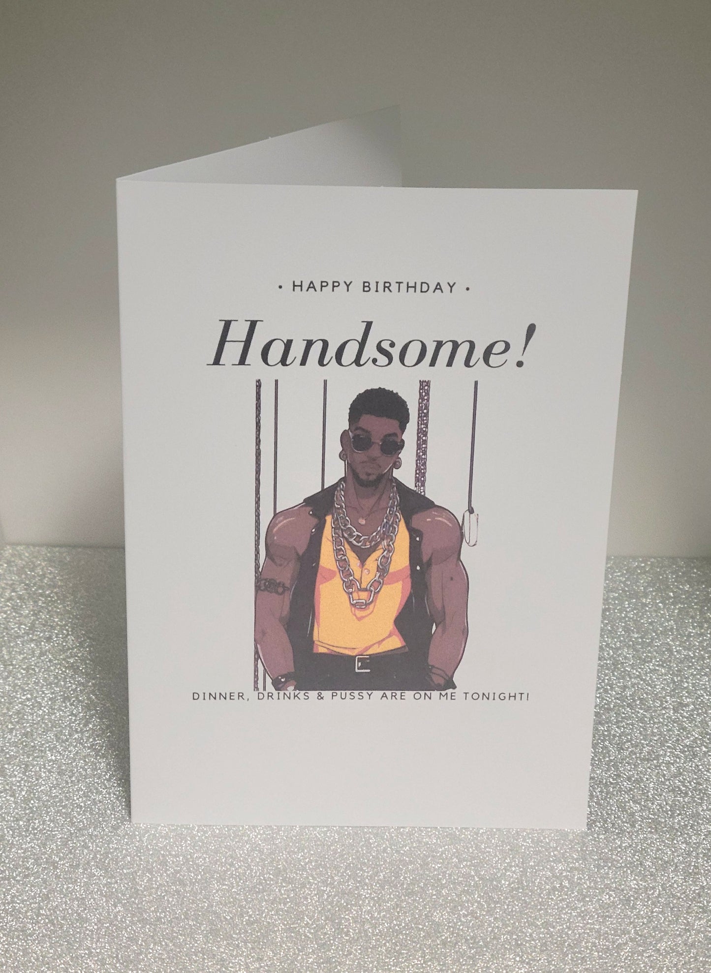 Handsome Birthday Naughty Card