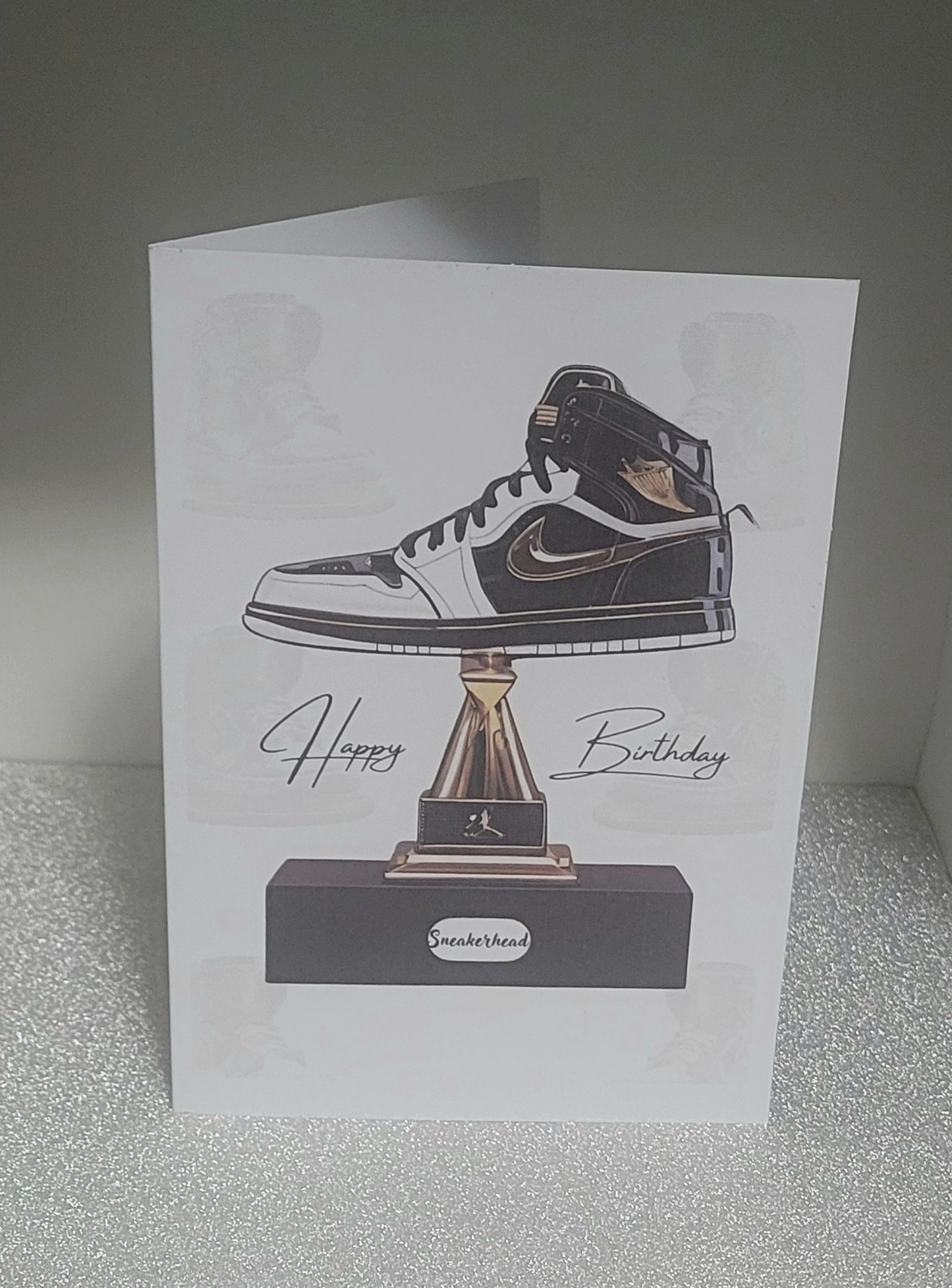 Sneakerhead Trophy Birthday Card