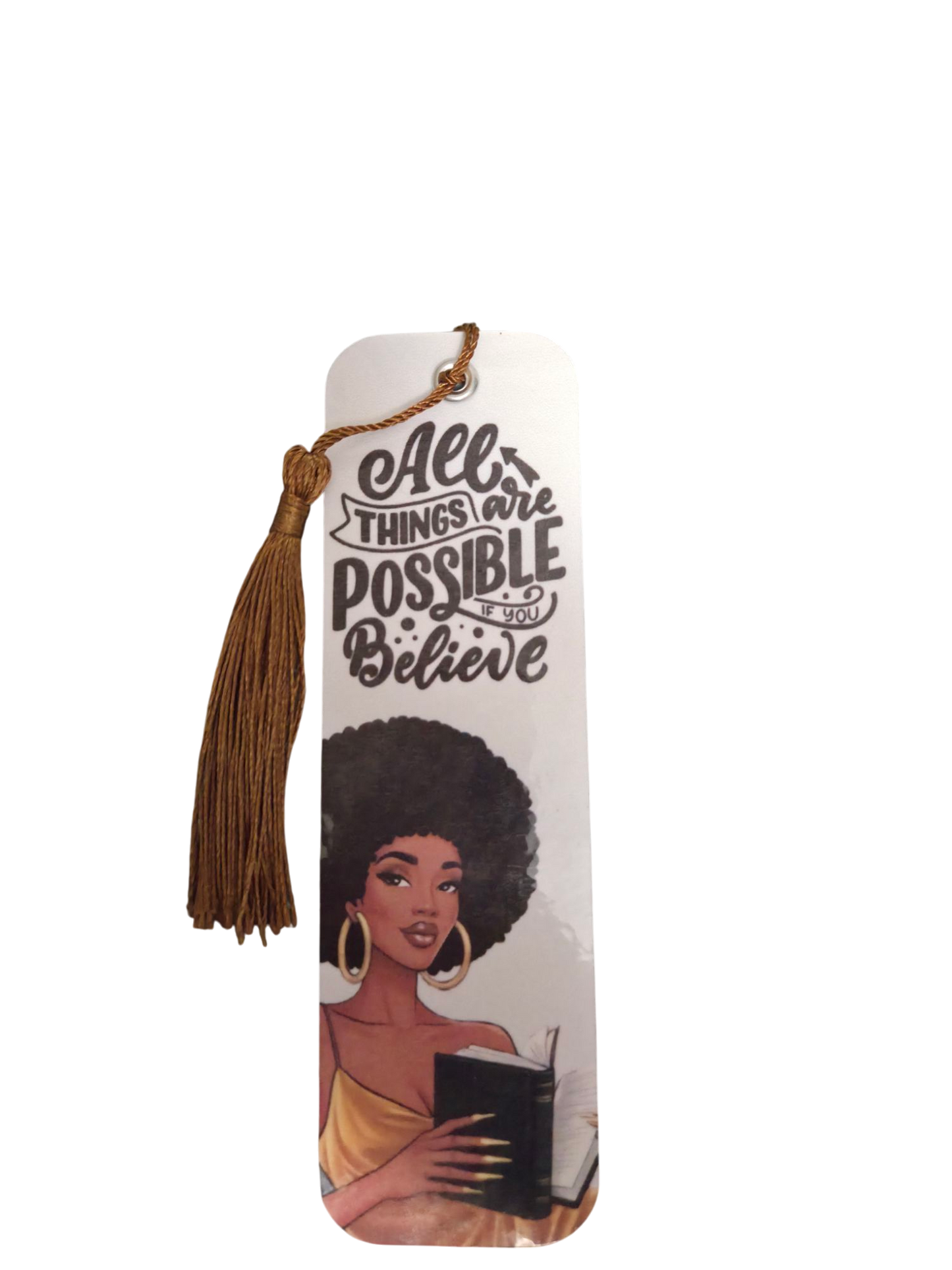 Bookmark Afro Motivational Lady