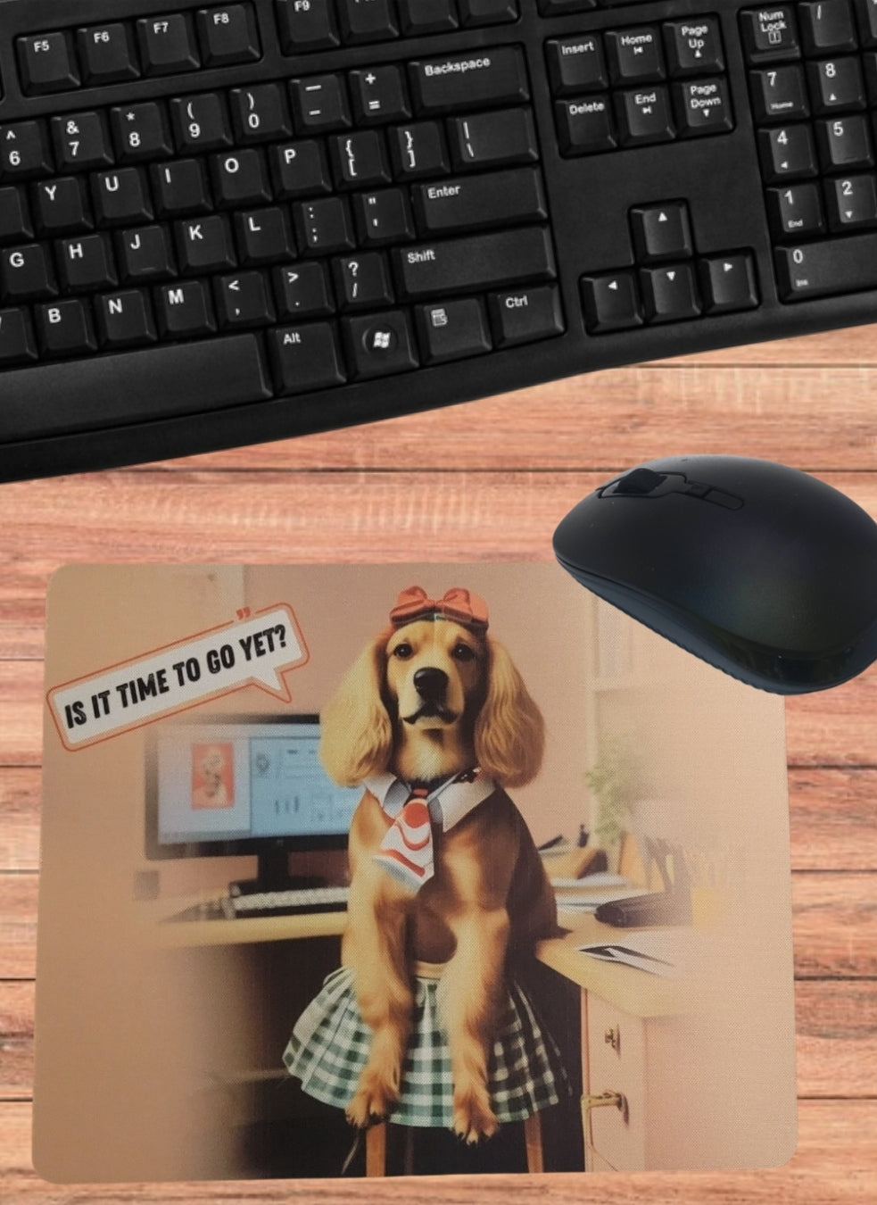 Mouse Pad - Humor Dog Work Mouse Pad