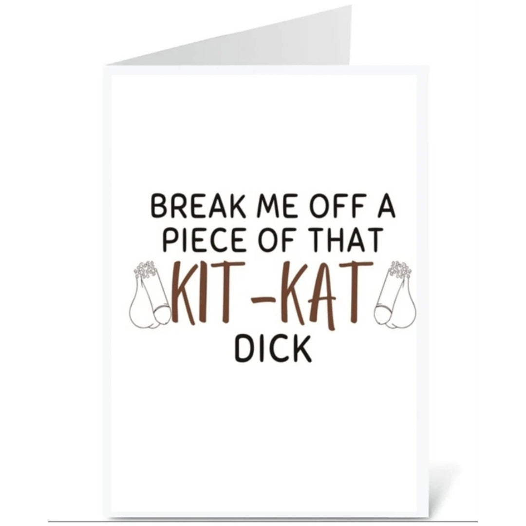 Kit-Kat Naughty Humor Card