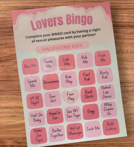 Adult Naughty Bingo Game (Valentine's Day)