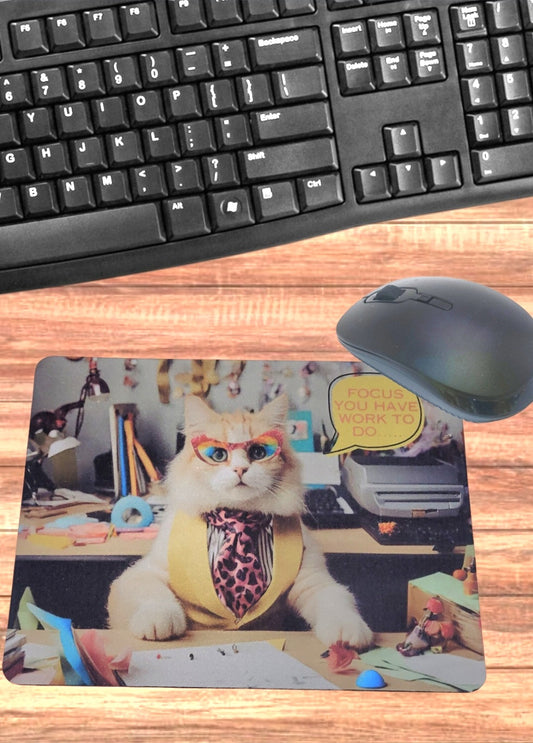 Mouse Pad- Focus On Work Mouse Pad