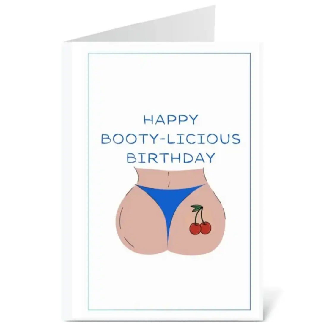 Happy Booty-Licious Birthday Card