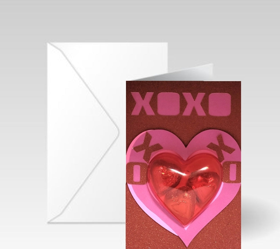 Choclate Candy XOXO Card