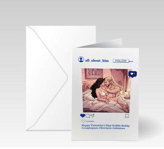 Cuddle Buddy Instagram Post Card