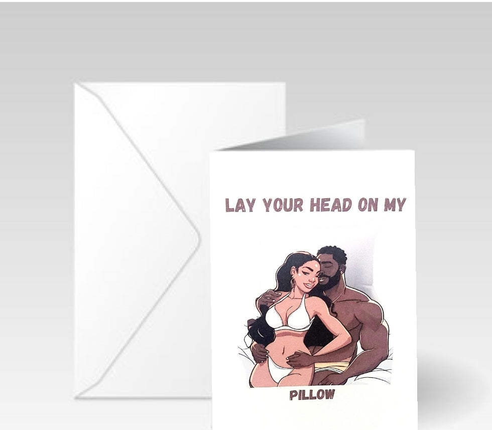 Lay Your Head Naughty Humor Card