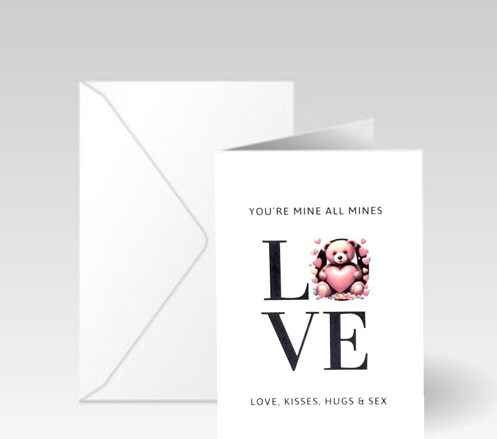 Love, kisses, hugs & Sex Card