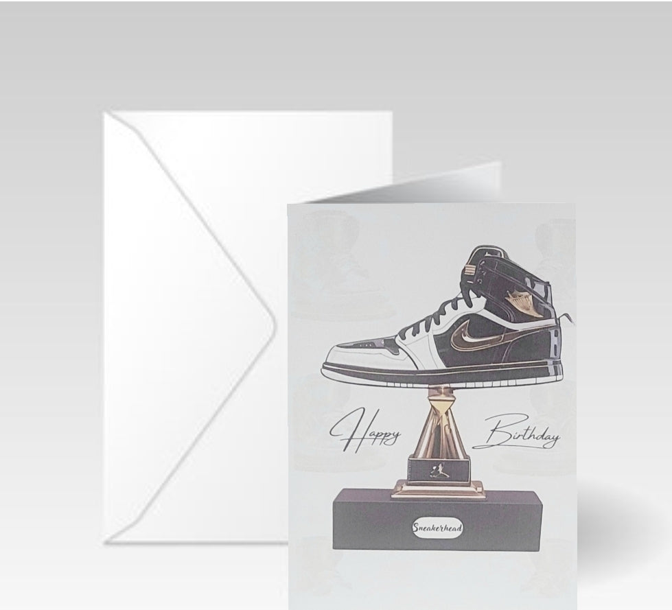 Sneakerhead Trophy Birthday Card