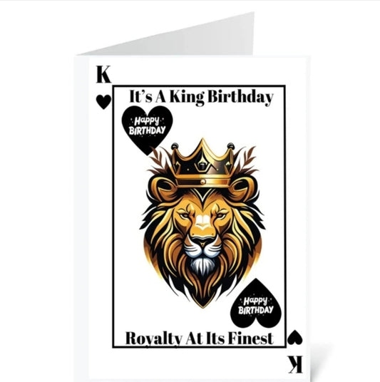 King Birthday Card