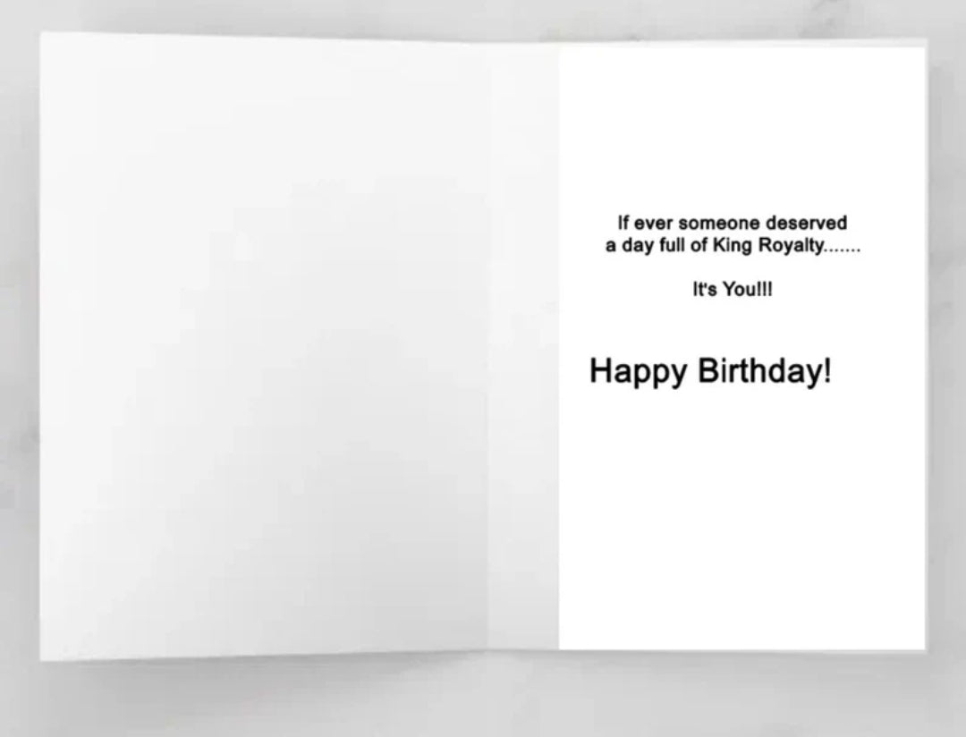 King Birthday Card