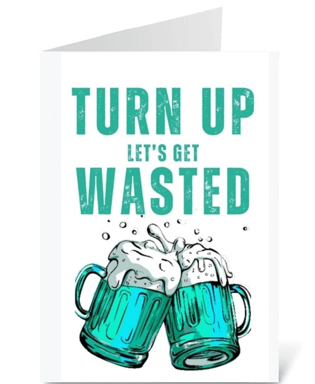 Beer Mug Turn Up Card