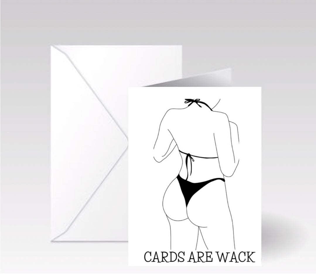 Cards are wack humor card