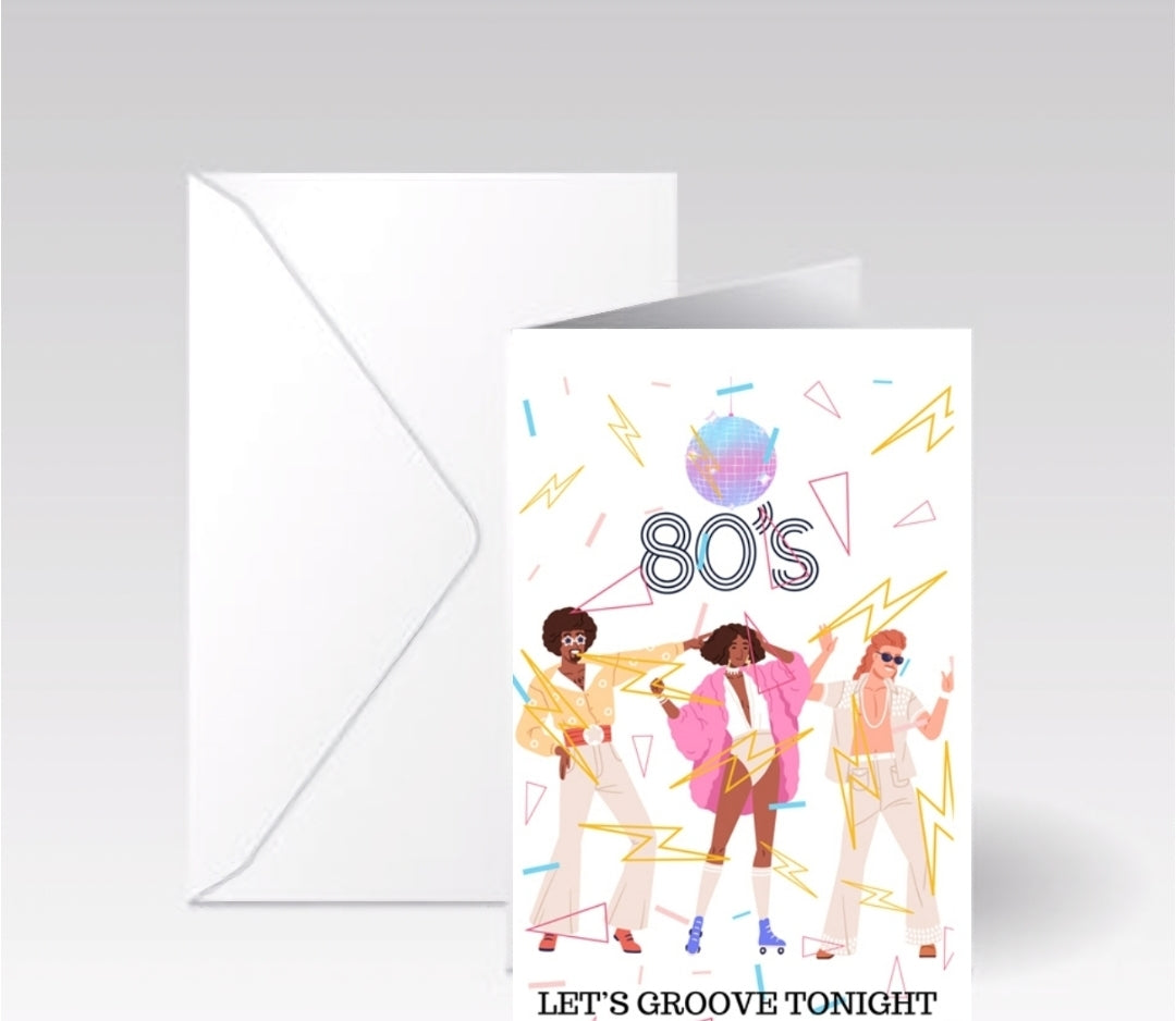 80s Theme Card