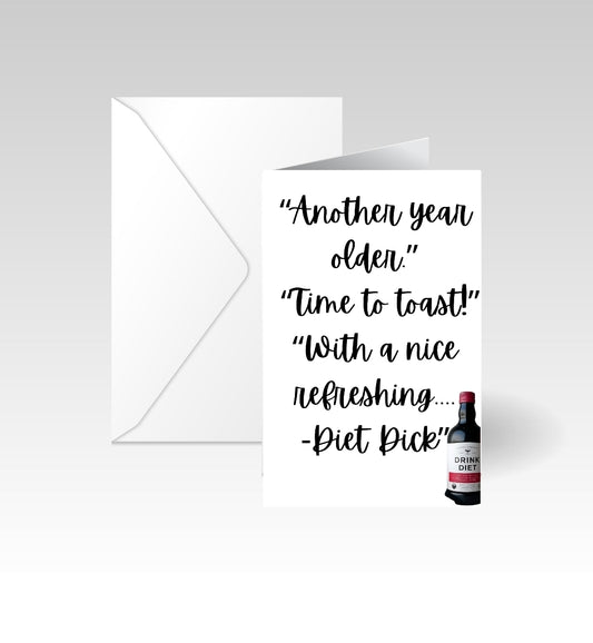 Diet Dick Naughty Humor Card