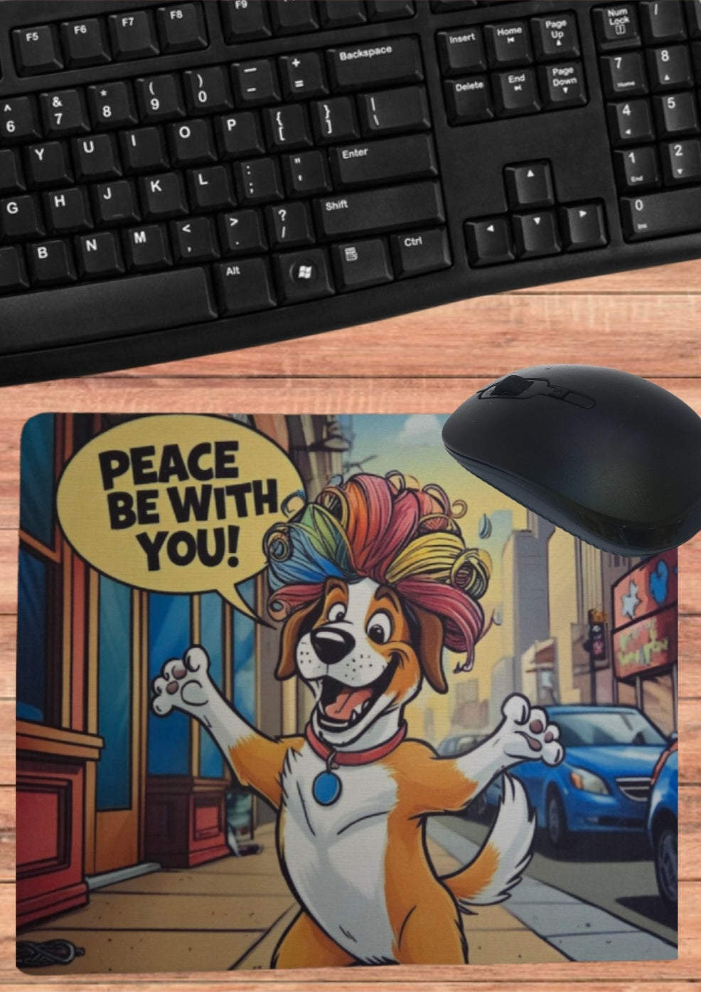 Mouse Pad- Peace Be With You