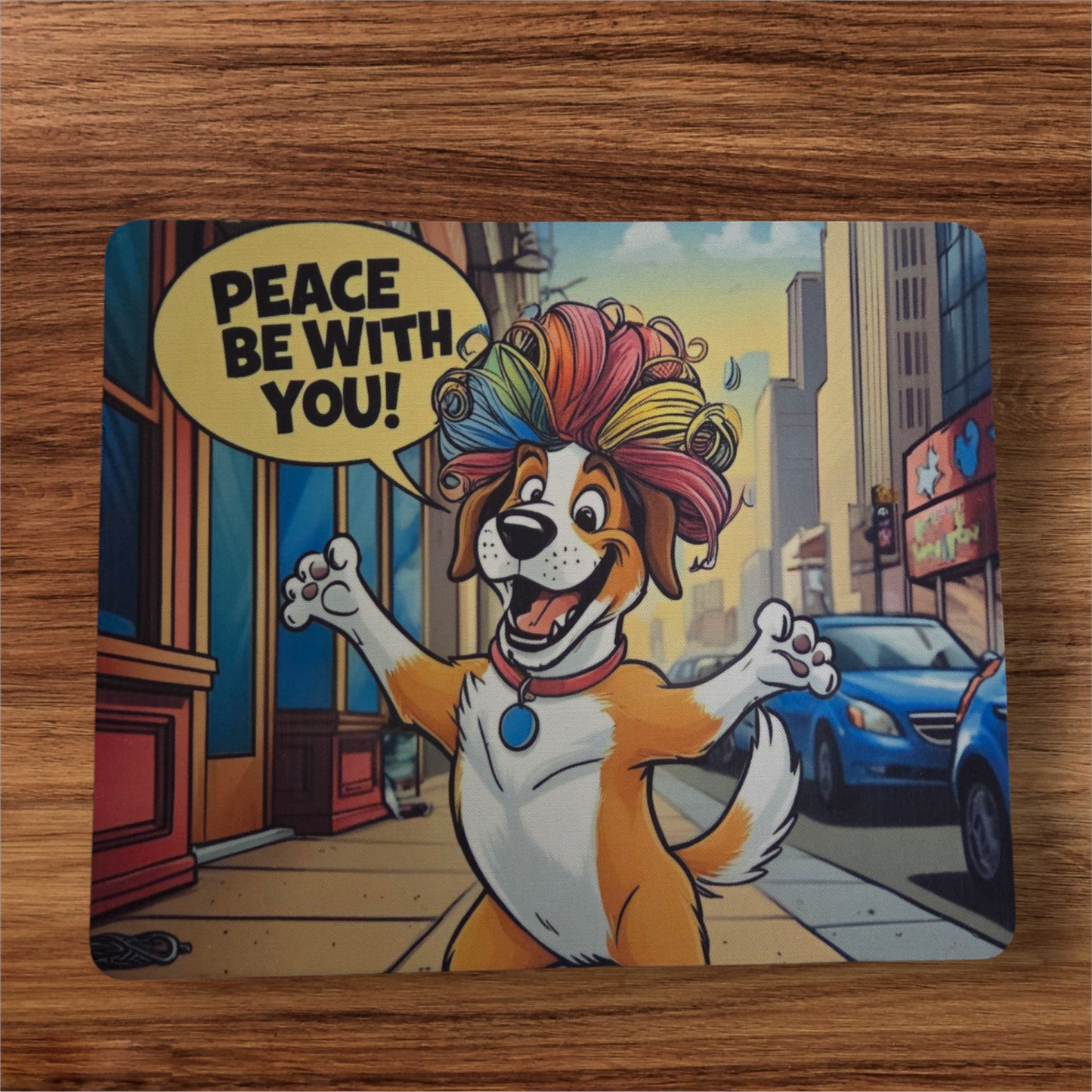 Mouse Pad- Peace Be With You
