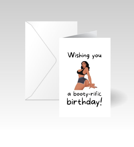 Booty-rific Birthday Naughty Card