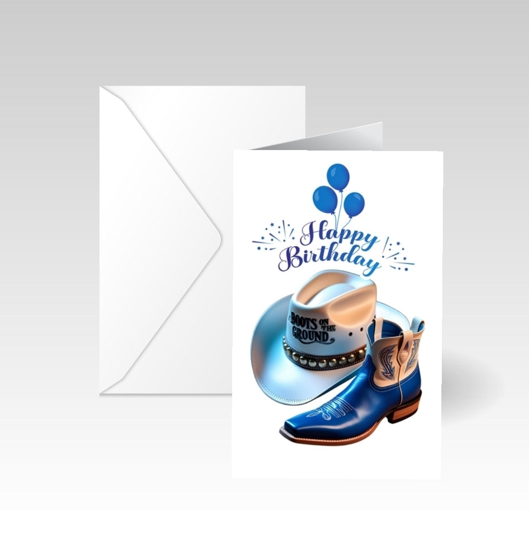 Boots On The Ground Card